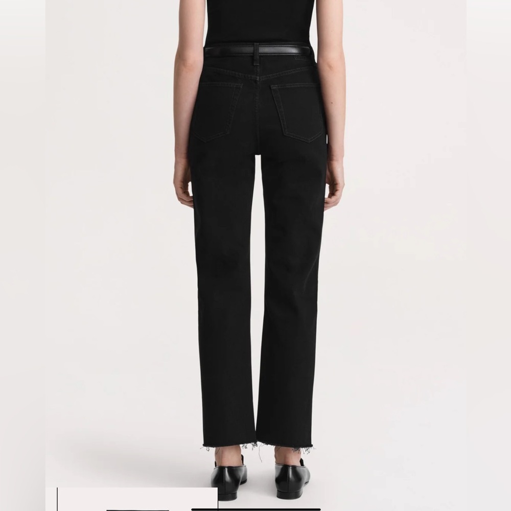 TOTEME Classic straight leg jeans in Black